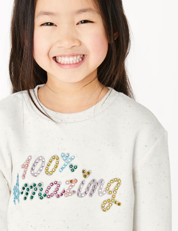 Cotton 100% Amazing Gem Sweatshirt (2-7 Yrs)