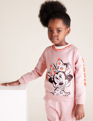 Sweat en coton à motif Minnie™ (du 2 au 7 ans) - Pink