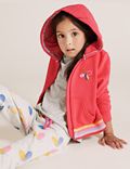 Cotton Rich Butterfly Embroidered Hoodie