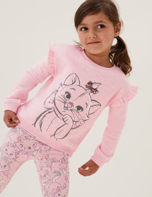 

M&S Collection Sudadera de algodón de Los Aristogatos (2-7 años) - Pink, Pink