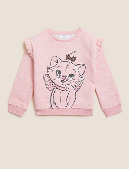 Aristocats™ Cotton Rich Sweatshirt (2-7 Yrs)