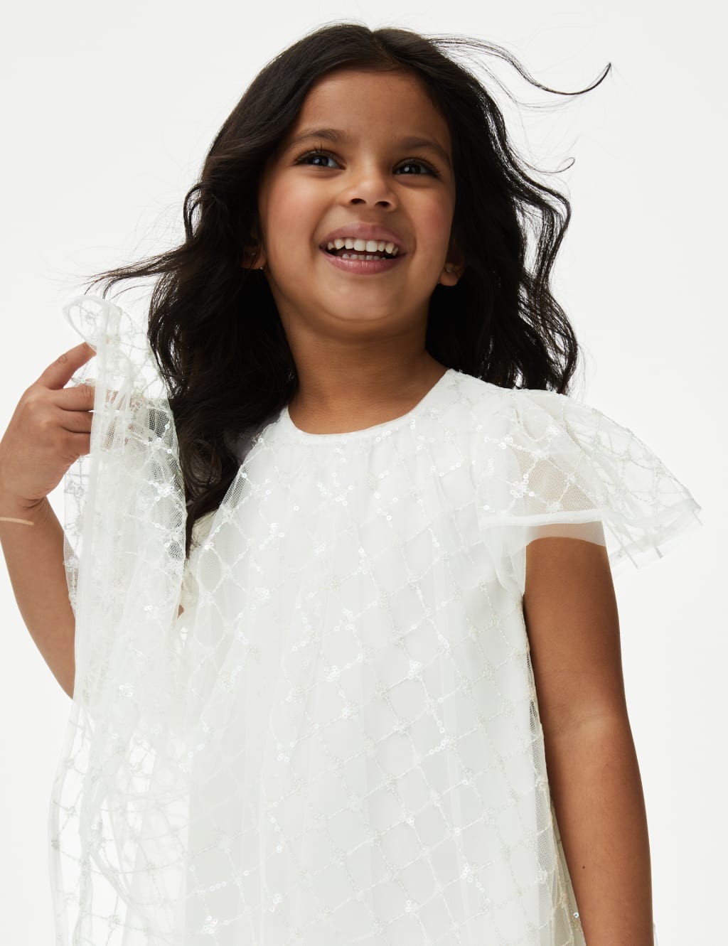 Mesh Sequin Dress (2-7 Yrs)