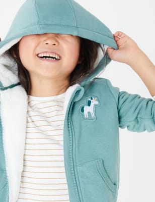 Sweats &agrave; capuche et motif licorne (du 3&nbsp;mois au 7&nbsp;ans)