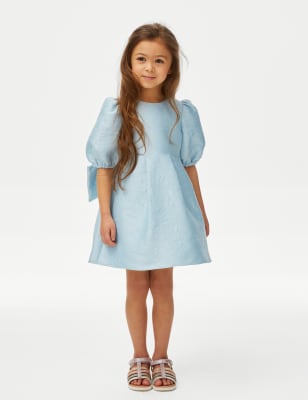 Robe à motif fleuri façon jacquard (du&nbsp;2 au 7&nbsp;ans) - FR