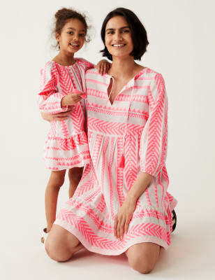 

Girls M&S Collection Cotton Rich Embroidered Dress (2-10 Yrs) - Multi, Multi