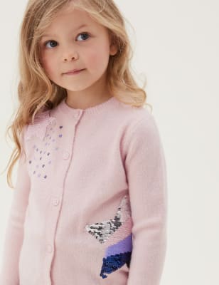 Girls on sale sequin cardigan