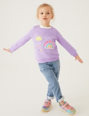 

Girls M&S Collection Cotton Rich Dinosaur Sweatshirt (2-7 Yrs) - Lilac, Lilac