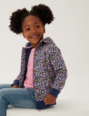

M&S Collection Baumwoll-Hoodie mit Blumenmuster (2-7 Jahre) - Navy, Navy
