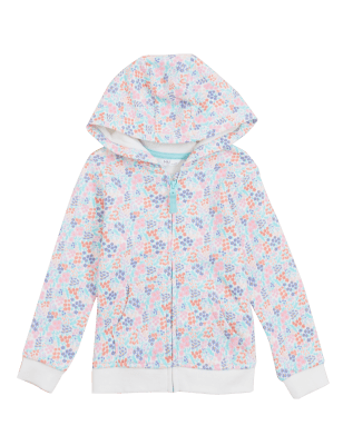 

Girls M&S Collection Cotton Rich Floral Hoodie (2-7 Yrs) - Multi, Multi