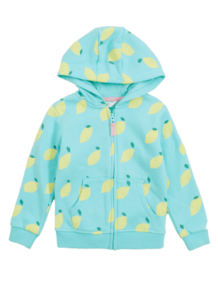 

Girls M&S Collection Cotton Rich Lemon Print Hoodie (2-7 Yrs) - Aqua, Aqua