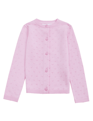 

Girls M&S Collection Pure Cotton Cardigan (2-7 Yrs) - Pink, Pink