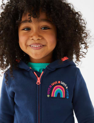 Girls 2025 rainbow hoodie