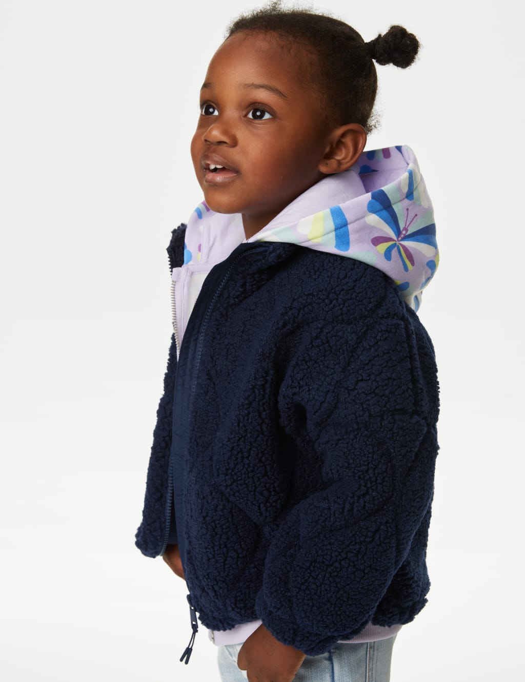 Girls fleece sweater discount