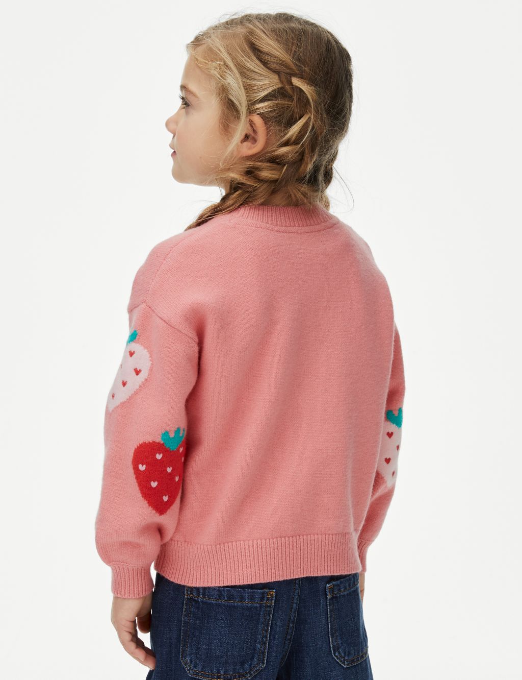 Knitted Strawberry Jumper (2-8 Yrs) image 4