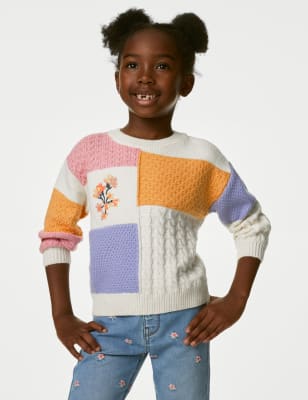 Cotton Rich Patchwork Jumper (2-8 Yrs)