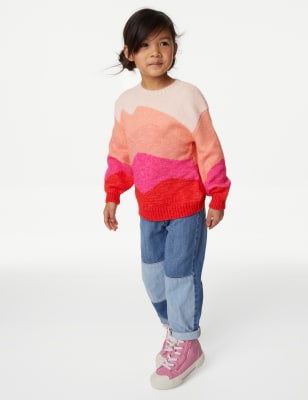 Abstract Knitted Jumper (2-8 Yrs)