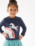 Knitted Sequin Unicorn Jumper (2-7 Yrs)