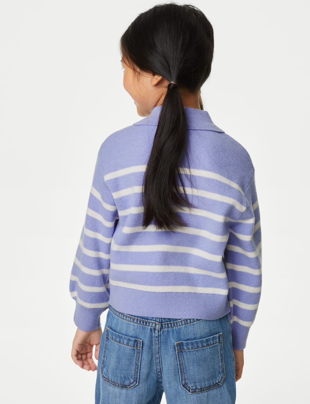 Knitted Striped Jumper (2-8 Yrs) image 4