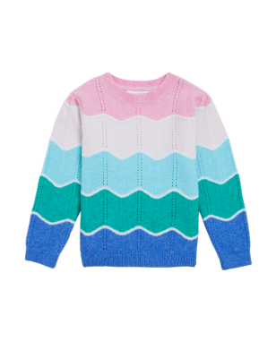 

Girls M&S Collection Striped Jumper (2-7 Yrs) - Multi, Multi