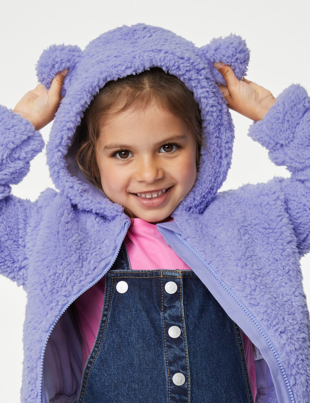 Borg Hooded Jacket (2-8 Yrs) image 1