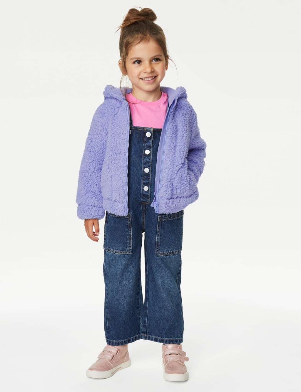 Borg Hooded Jacket (2-8 Yrs) image 3