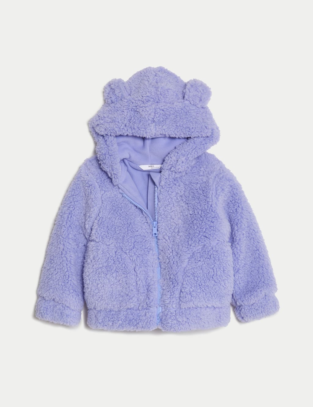 Borg Hooded Jacket (2-8 Yrs) image 2