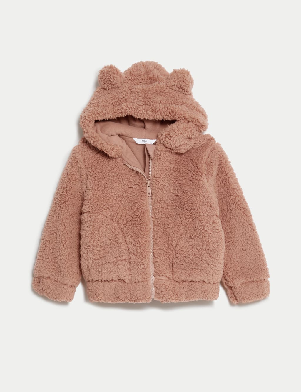 Borg Hooded Jacket (2-8 Yrs) image 2