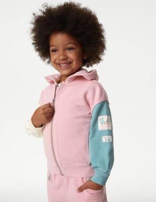 Cotton Rich Zip Hoodie (2-8 Yrs)