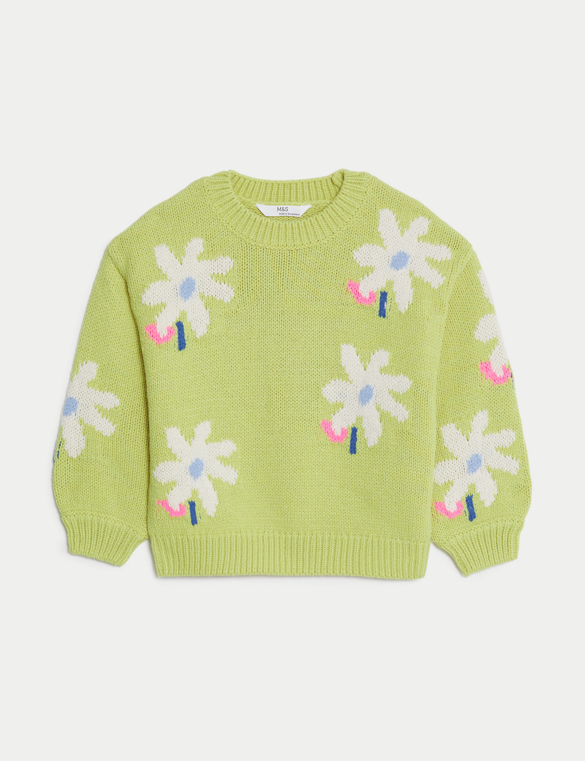 Floral Knitted Jumper (2-8 Yrs)