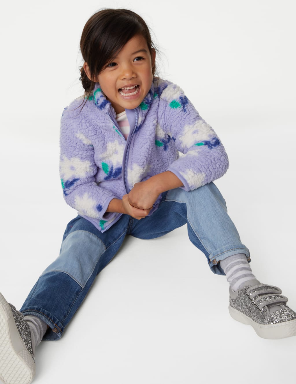 Borg Floral Jacket (2-8 Yrs) image 3