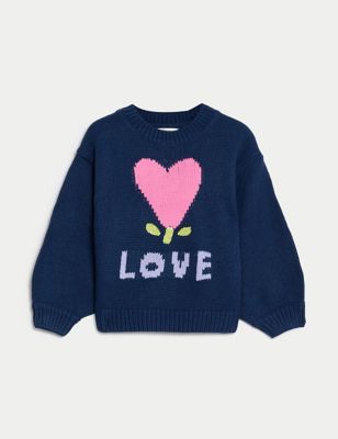 Heart Knitted Jumper (2-8 Yrs)