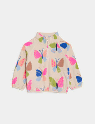 Fleece Butterfly Half Zip Top (2-8 Yrs)