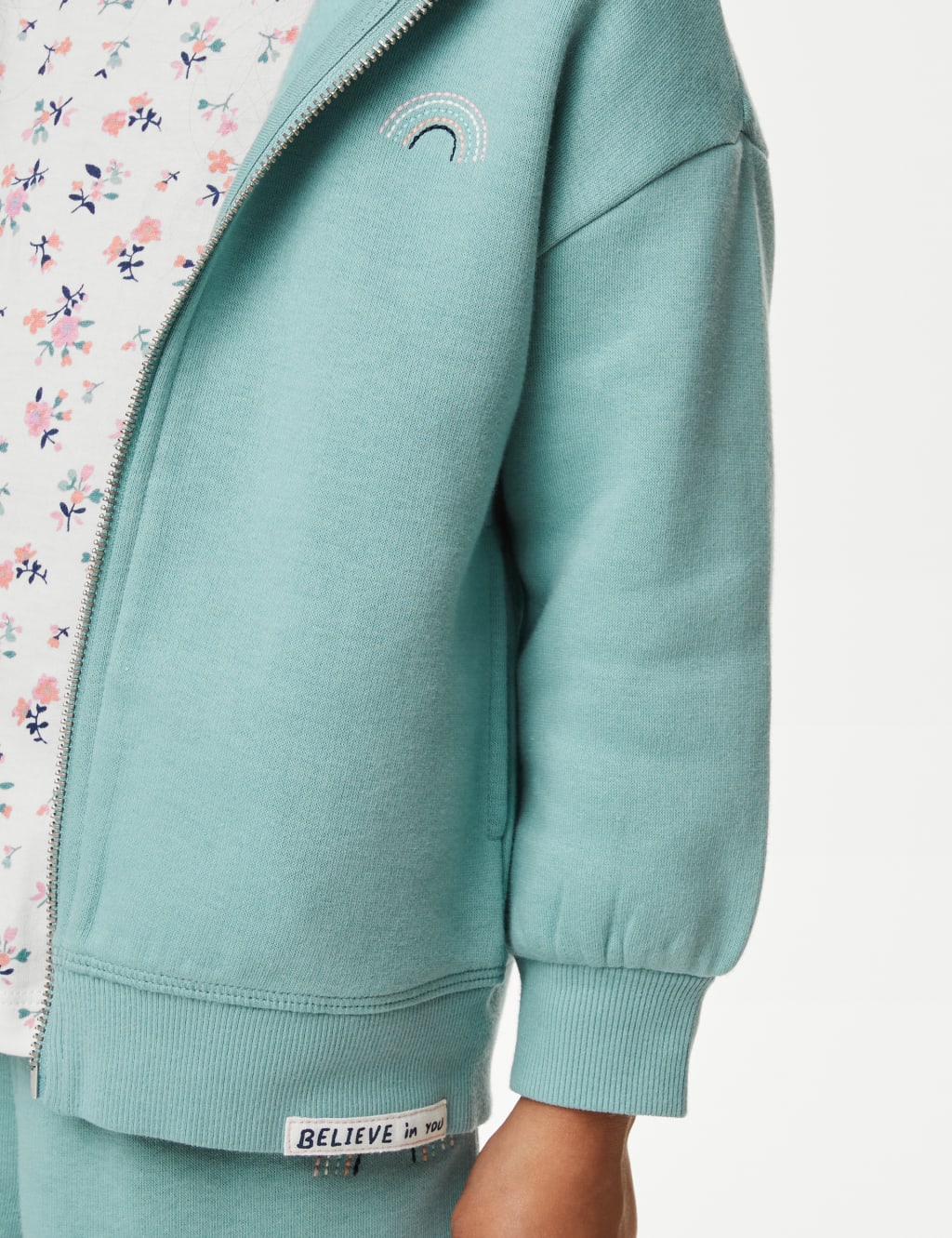 Cotton Rich Unicorn Zip Hoodie (2-8 Yrs) image 4