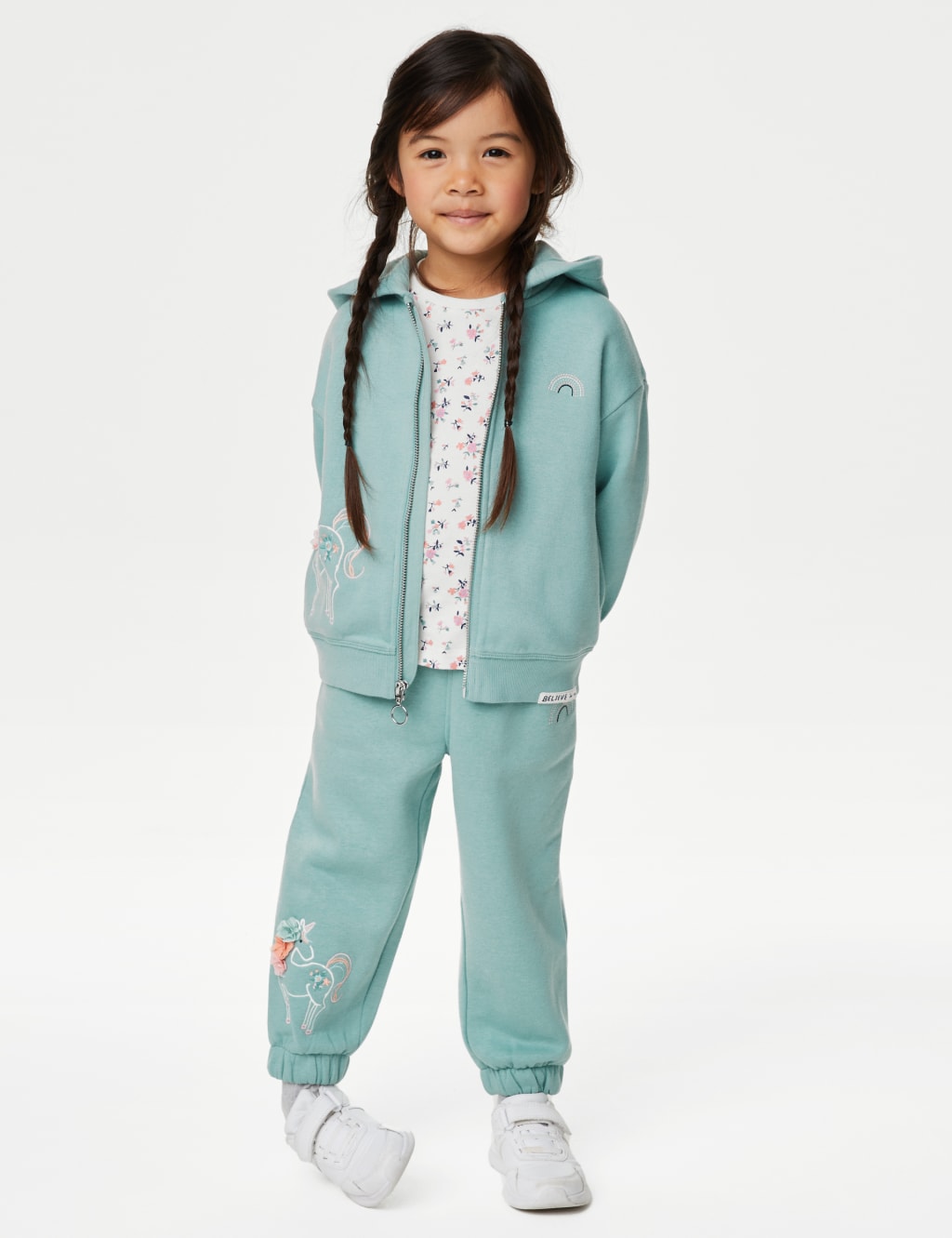 Cotton Rich Unicorn Zip Hoodie (2-8 Yrs) image 6