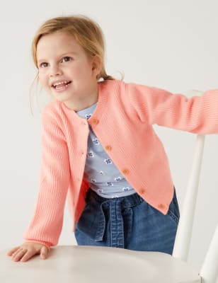

Girls M&S Collection Knitted Cardigan (2-8 Yrs) - Pink, Pink