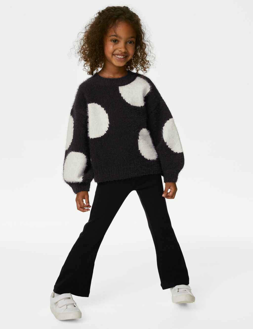 Knitted Spotted Jumper (2-8 Yrs) image 1