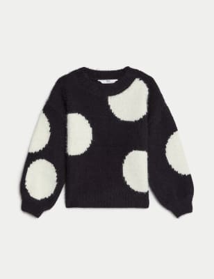 Knitted Spotted Jumper (2-8 Yrs)