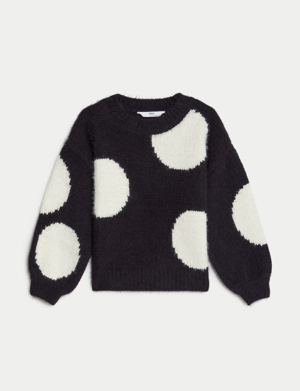 Knitted Spotted Jumper (2-8 Yrs) image 2