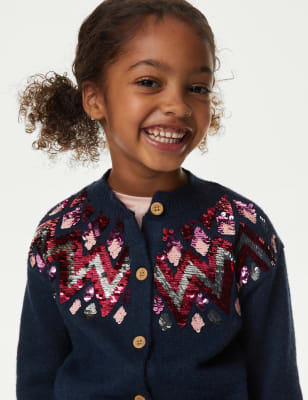 Sequin Knitted Cardigan (2-8 Yrs) - SK