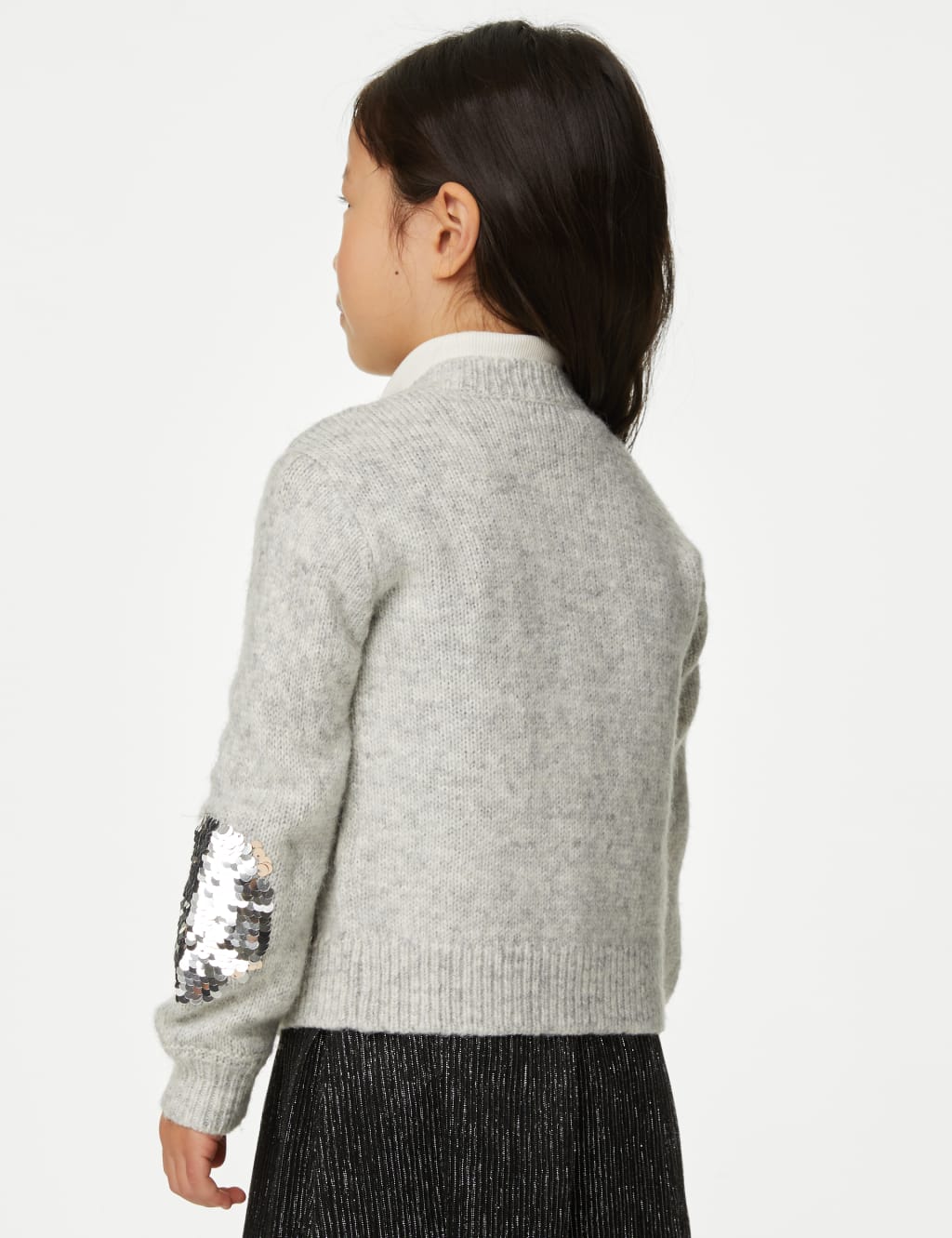 Sequin Spot Knitted Cardigan (2-8 Yrs) image 5