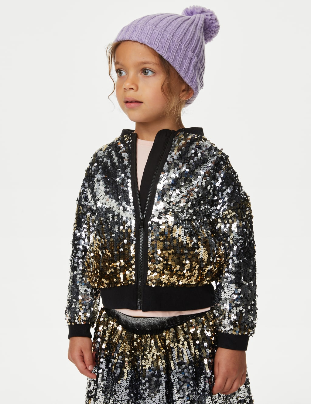 Sequin Bomber (2-8 Yrs) image 1