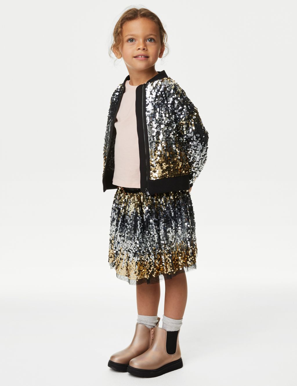 Sequin Bomber (2-8 Yrs) image 3