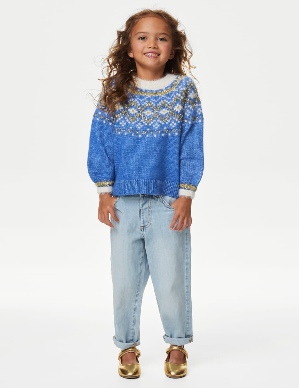 Fair Isle Knitted Jumper (2-8 Yrs) image 3