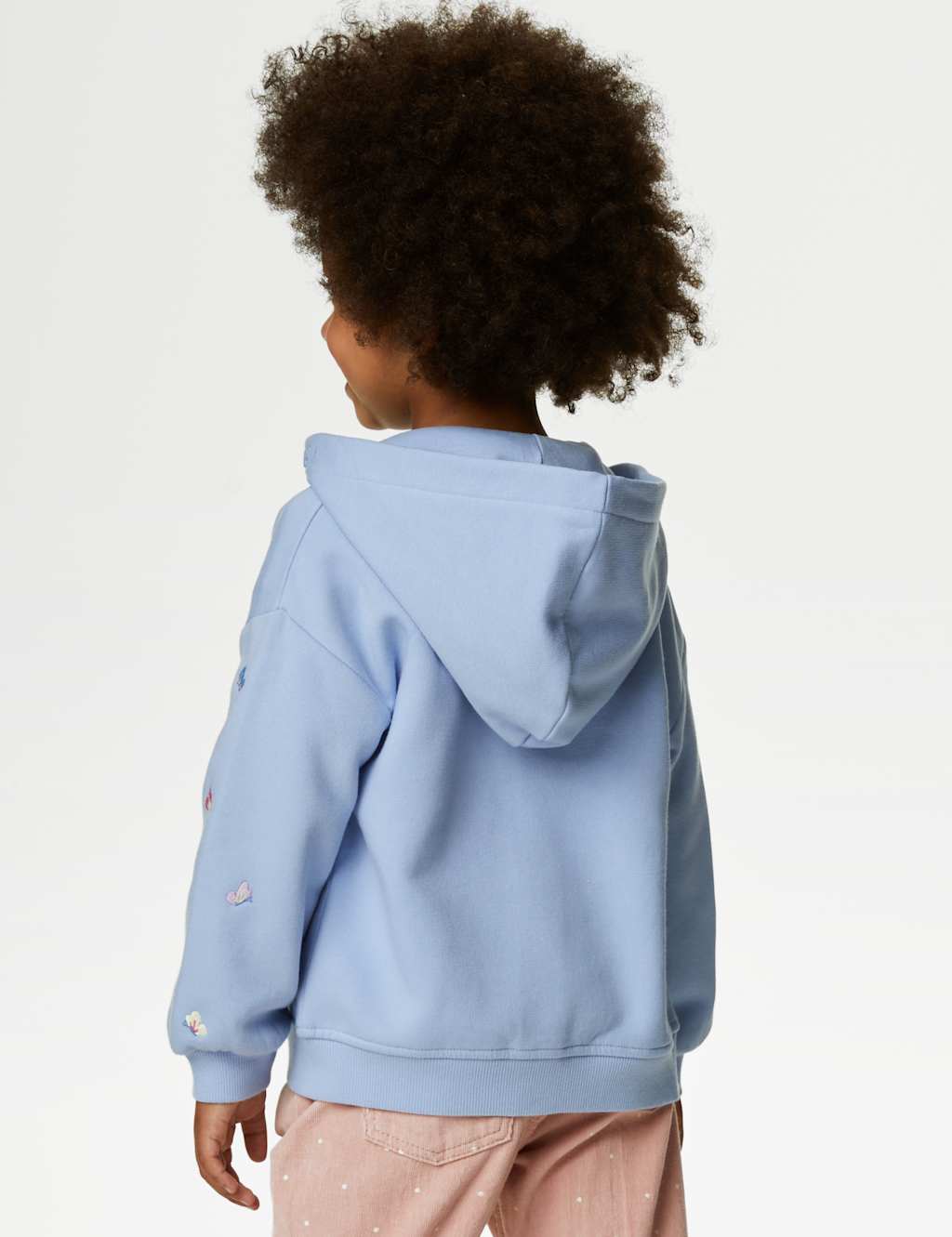 Cotton Rich Butterfly Zip Hoodie (2-8 Yrs) image 4