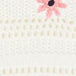 Pure Cotton Knitted Floral Jumper (2-8 Yrs) - ivorymix