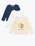 3 Pack Cotton Bee Design Tops (2-7 Years)