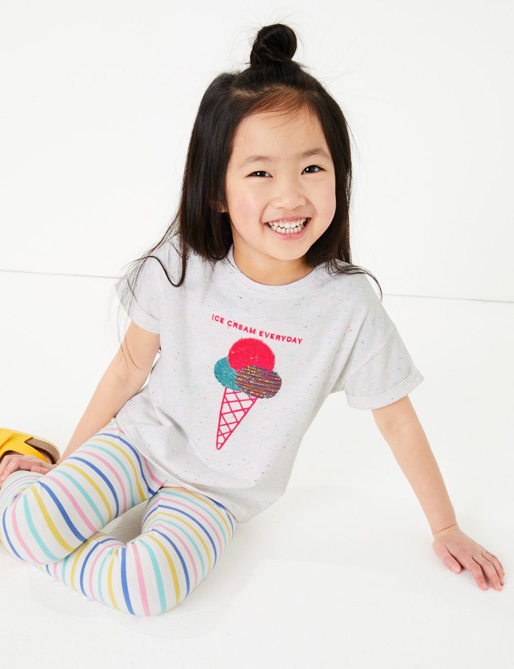 Reversible Sequin Ice Cream T-shirt (2-7 Yrs) image 3