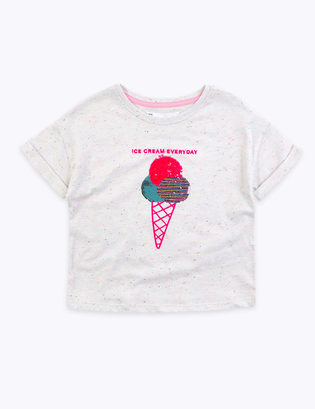 Reversible Sequin Ice Cream T-shirt (2-7 Yrs) image 2