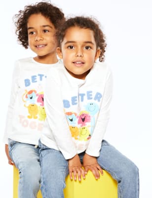 Top 100 % coton à motif Mr Men™ & Little Miss™ (du 2 au 7 ans) - White Mix