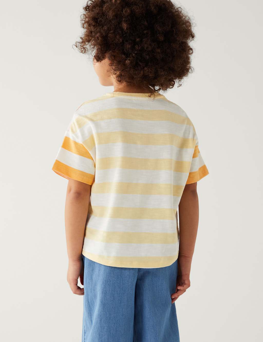 Pure Cotton Striped T-Shirt (2-8 Yrs) image 3